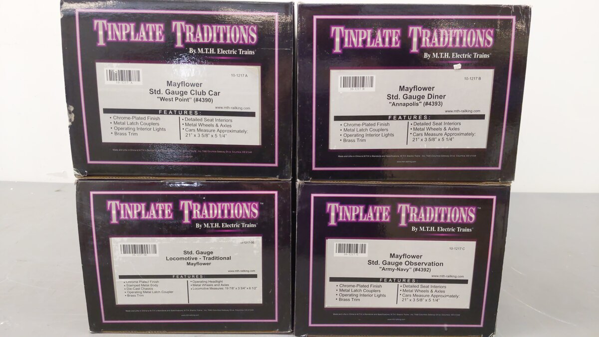 MTH 10-1217-0 Mayflower Presidential Std Gauge Train Set EX/Box