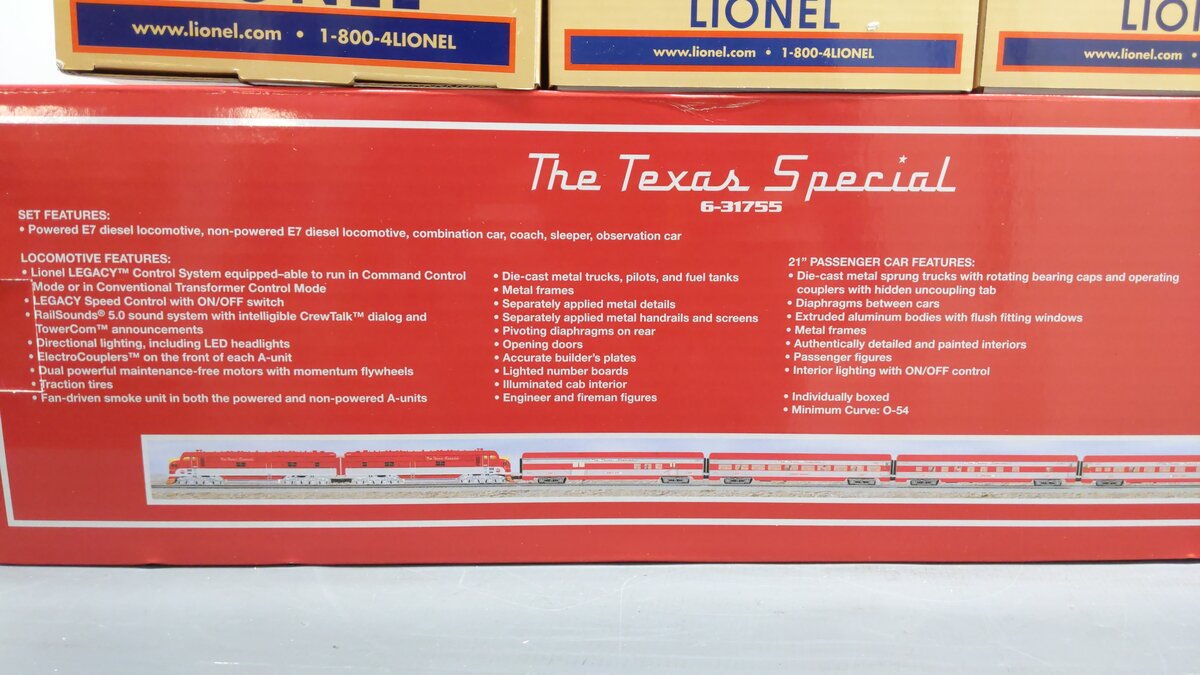 Lionel 6-31755 O Gauge The Texas Special Diesel Train Set EX/Box