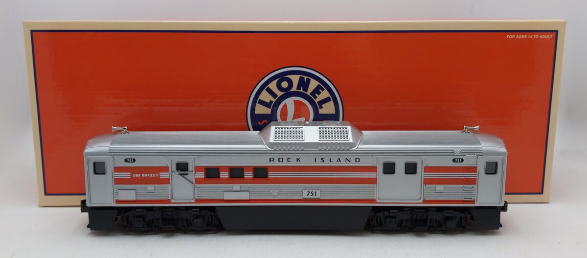 Lionel 6-35497 O Gauge Rock Island Non-Powered Combination Car #751 EX/Box