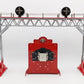 MTH 10-4038 Red, Silver, & Nickel Trim Signal Bridge & Control Panel LN/Box