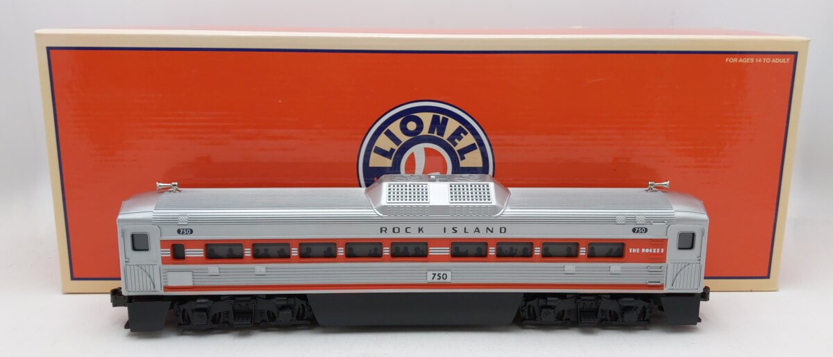 Lionel 6-35498 O Gauge Rock Island Non-Powered RDC Coach #750 EX/Box