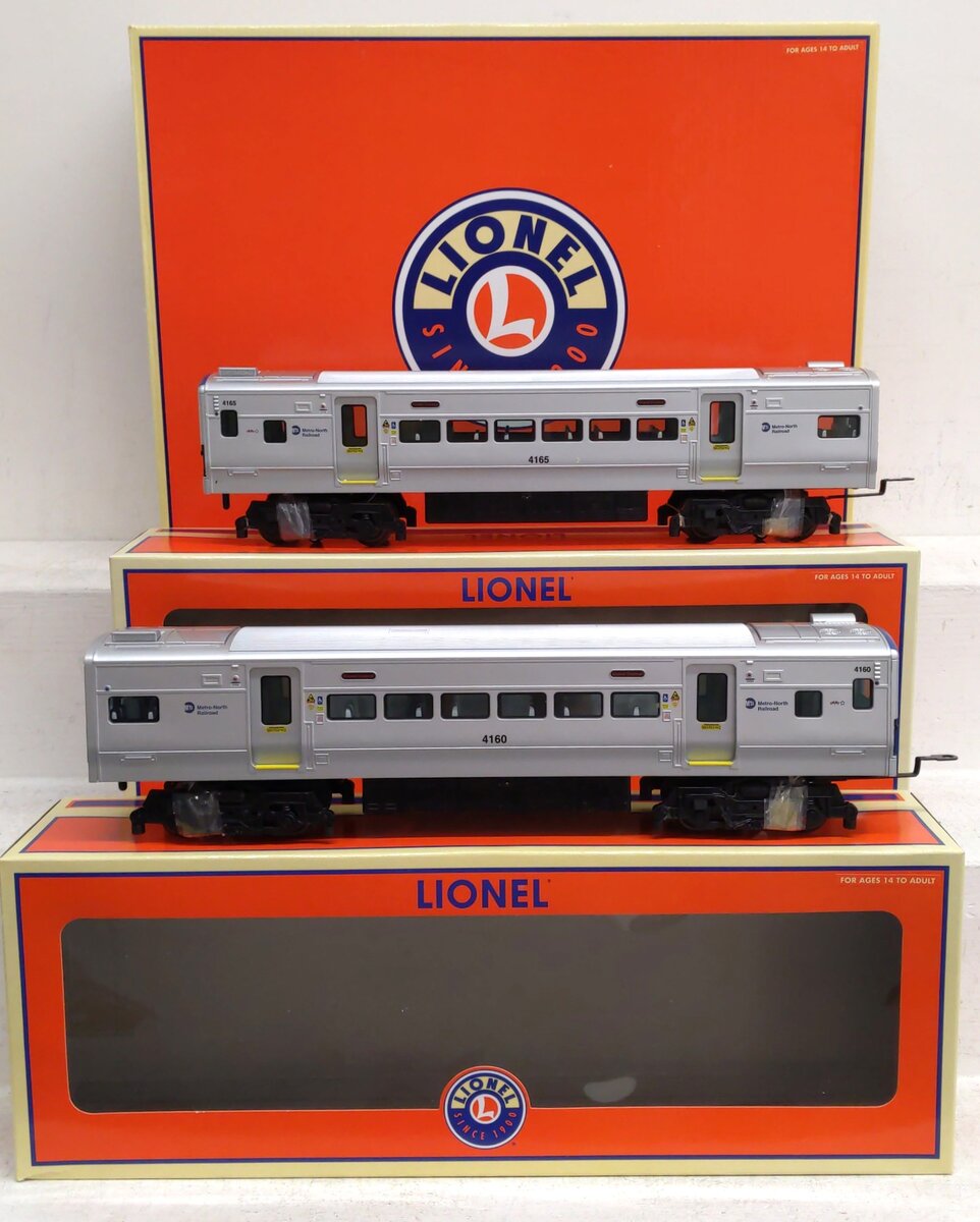 Lionel 6-35133 O Gauge MTA North Metro M-7 Add-On 2 Car Set EX/Box