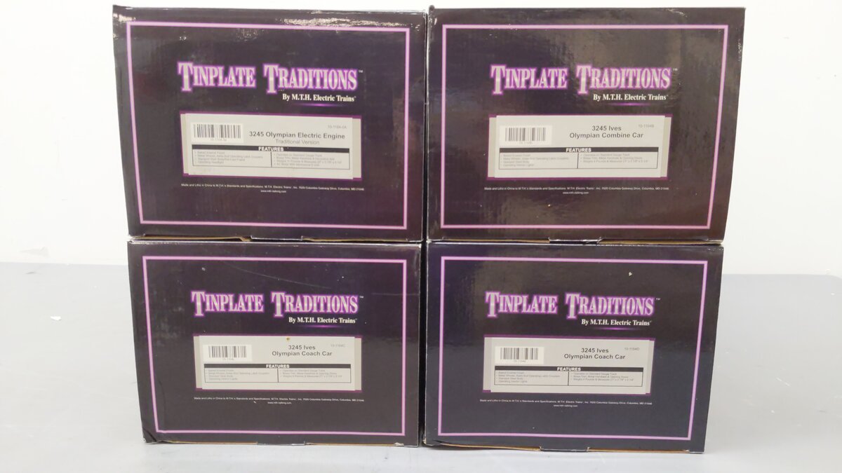 MTH 10-1164-0 Olympian Std Gauge Electric Passenger Train Set EX/Box