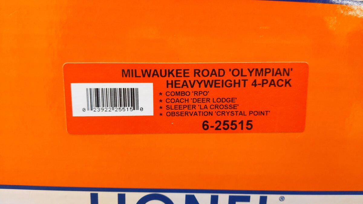 Lionel 6-25515 O Milwaukee Road 