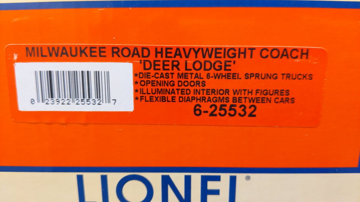 Lionel 6-25515 O Milwaukee Road 