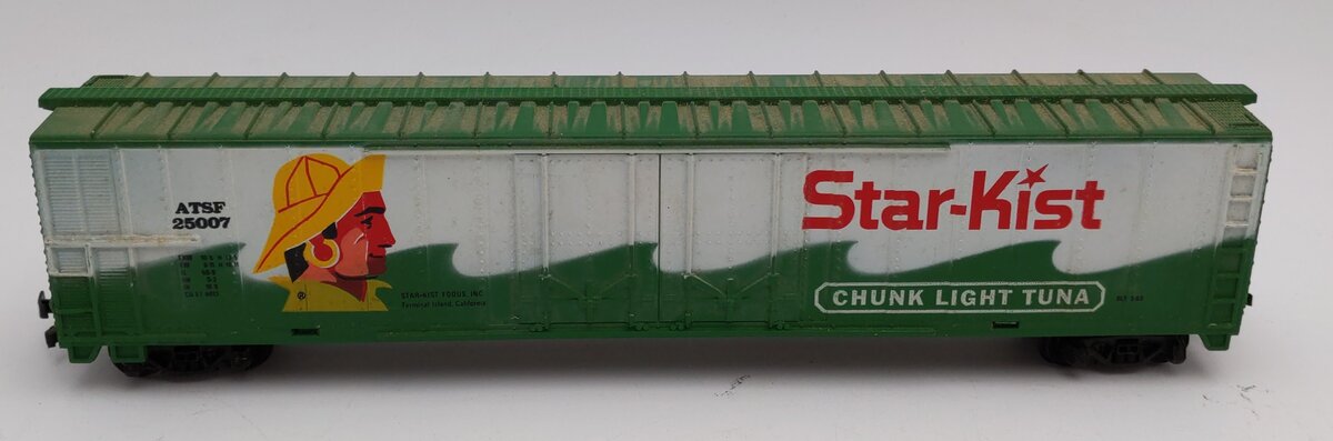 Tyco 360C HO Star-Kist Boxcar ATSF #25007 EX/Box