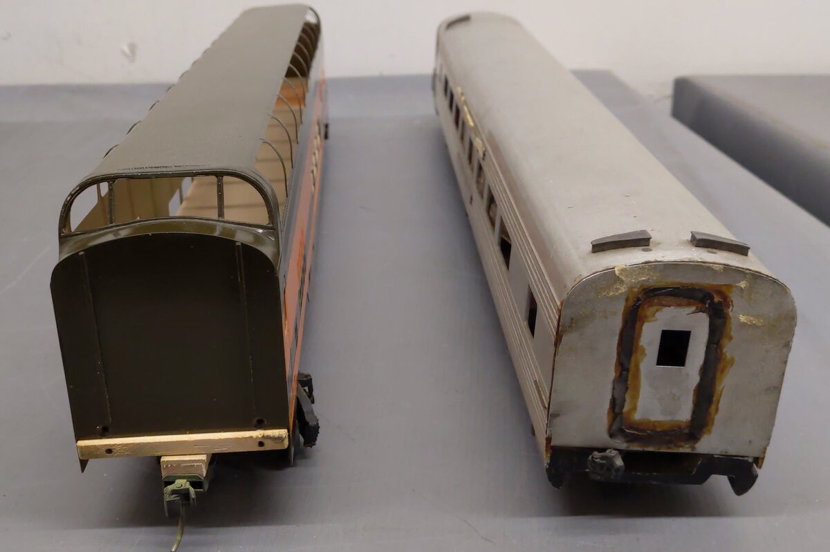 Assorted O Gauge Passenger Cars -2 Rail VG