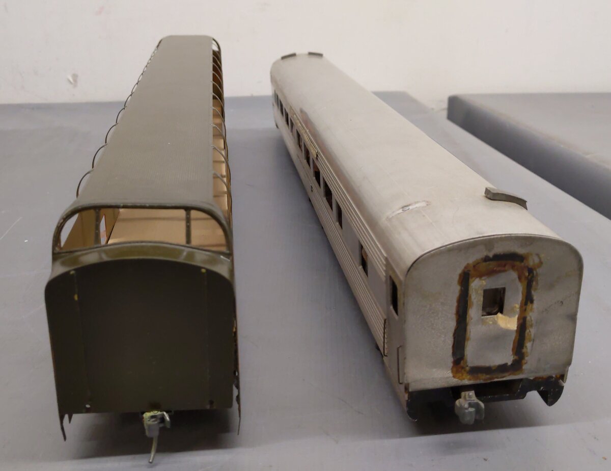 Assorted O Gauge Passenger Cars -2 Rail VG
