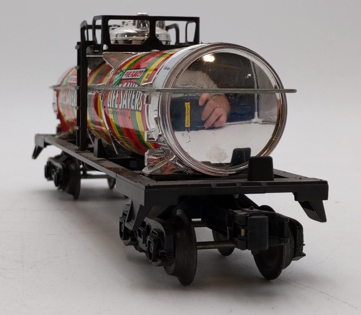Lionel 6-9278 O Gauge Lifesavers Chrome Plated Single Dome Tank Car EX/Box