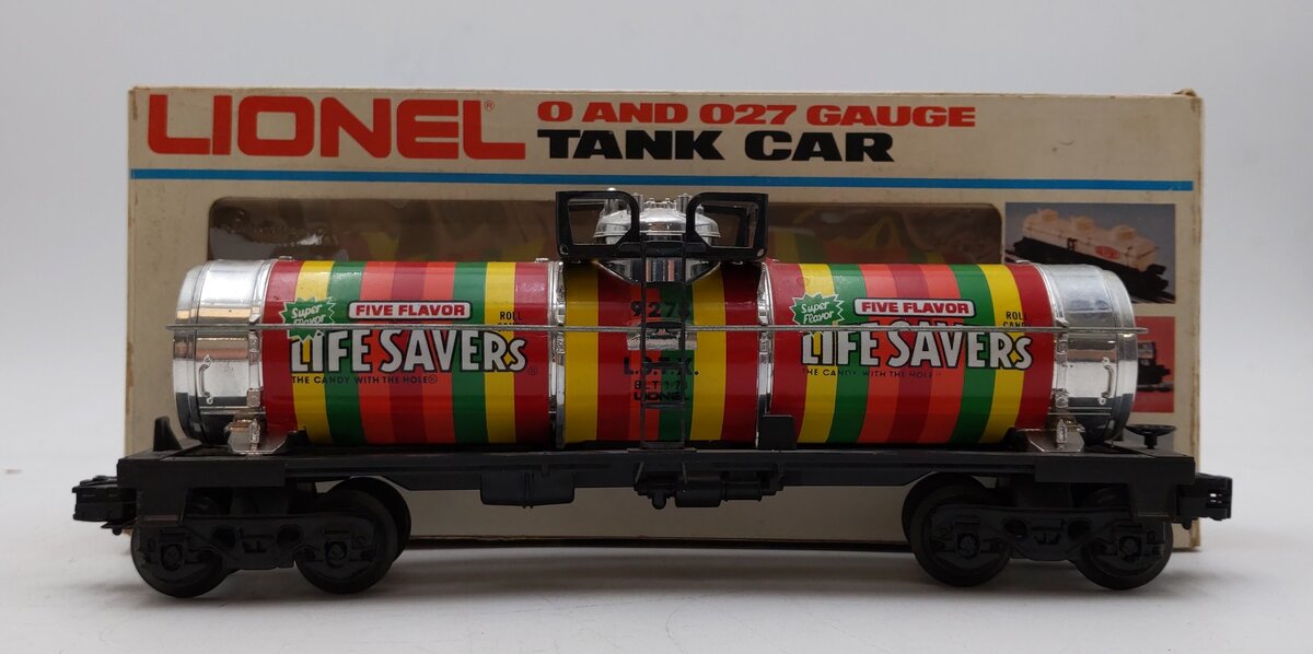 Lionel 6-9278 O Gauge Lifesavers Chrome Plated Single Dome Tank Car EX/Box