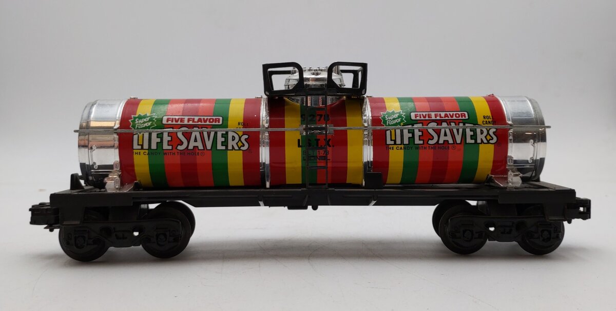 Lionel 6-9278 O Gauge Lifesavers Chrome Plated Single Dome Tank Car EX/Box
