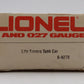 Lionel 6-9278 O Gauge Lifesavers Chrome Plated Single Dome Tank Car EX/Box