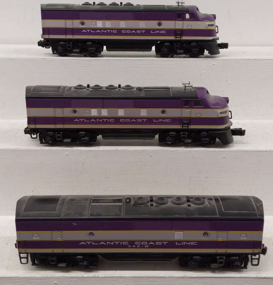 Lionel 6-11903 O Gauge Atlantic Coast Line F3 ABA Diesel Set w/TMCC & RS EX/Box