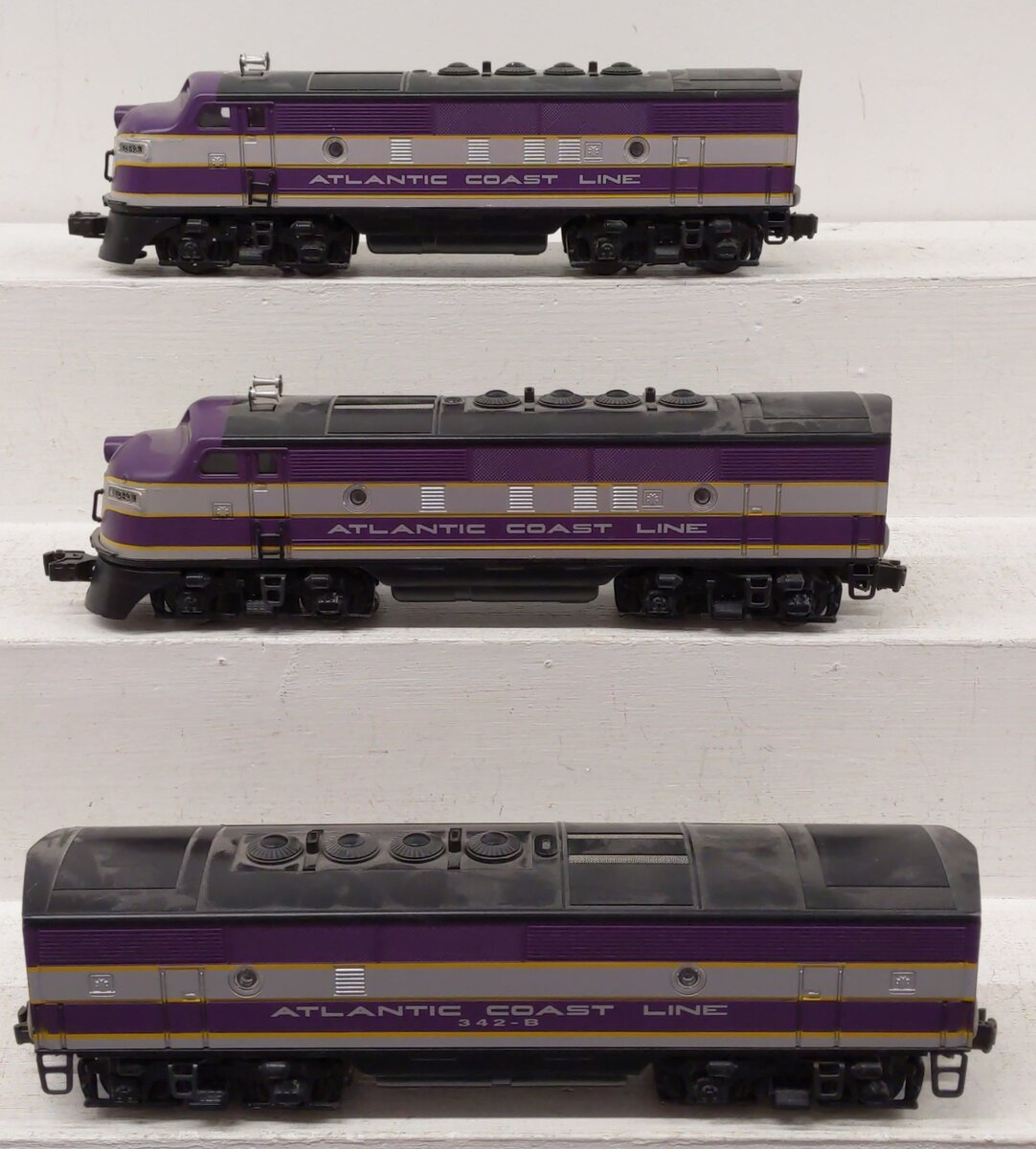 Lionel 6-11903 O Gauge Atlantic Coast Line F3 ABA Diesel Set w/TMCC & RS EX/Box