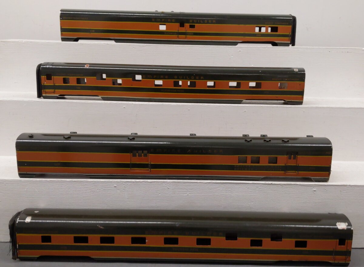 Assorted O Gauge Custom Passenger Car Shells Only [4] VG