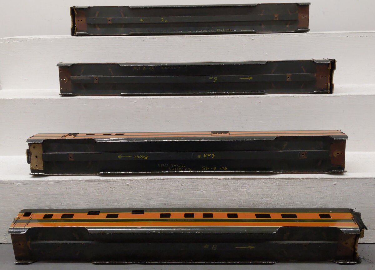 Assorted O Gauge Custom Passenger Car Shells Only [4] VG