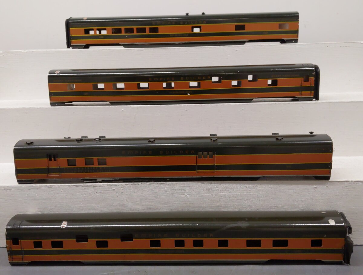 Assorted O Gauge Custom Passenger Car Shells Only [4] VG
