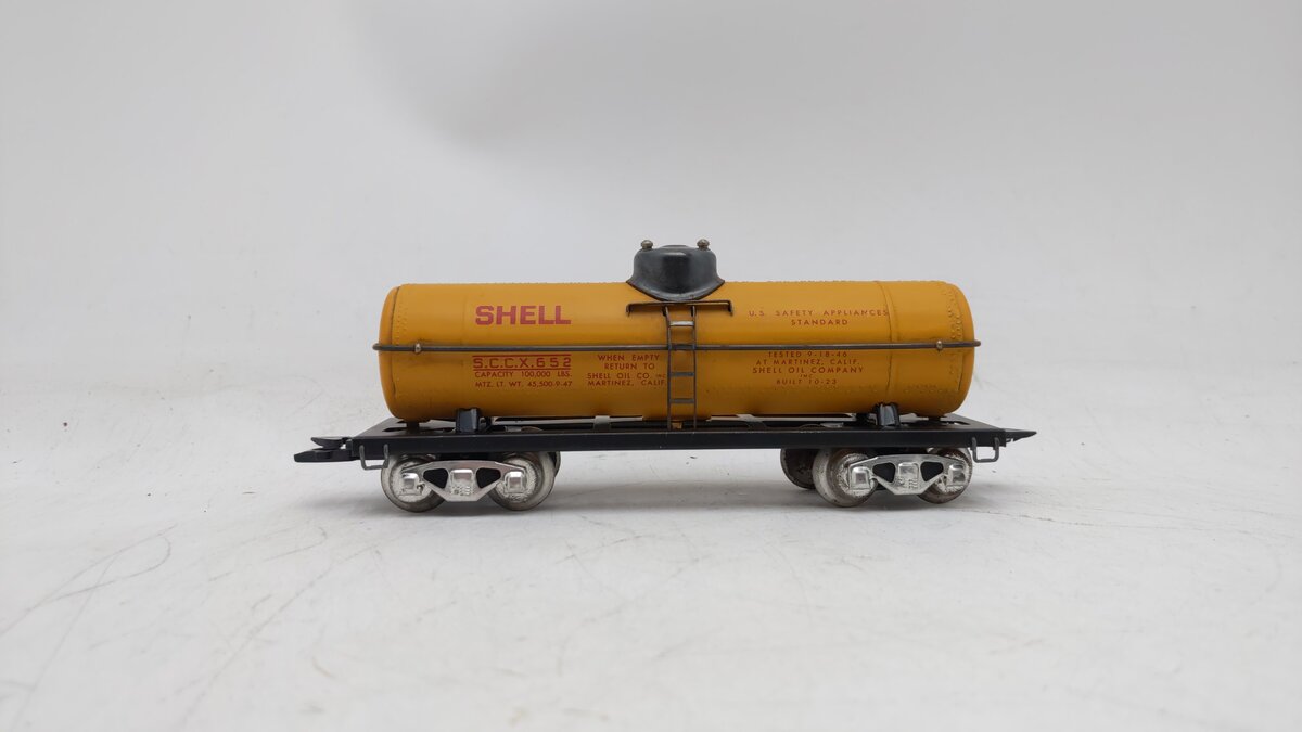 Marx 652 Vintage O Shell Tank Car VG
