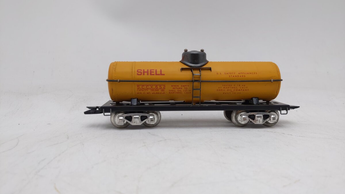 Marx 652 Vintage O Shell Tank Car VG