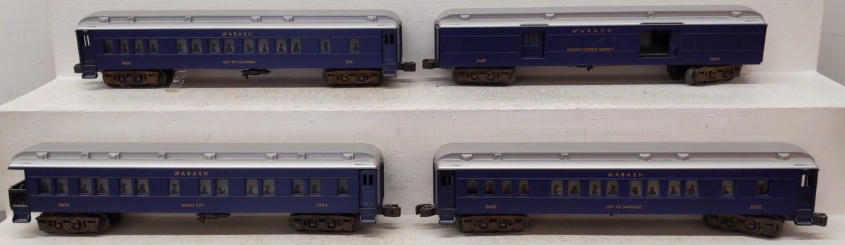 Lionel 6-19061 O Gauge Wabash Railway Passenger Set VG/Box