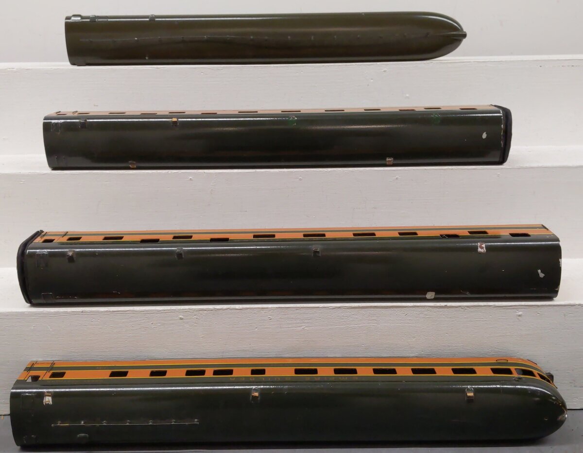 Assorted O Gauge Custom Passenger Cars Assembled Kits - 2 Rail [4] VG