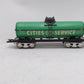 Marx 2532 Vintage O Cities Service Tinplate Single Dome Tank Car VG