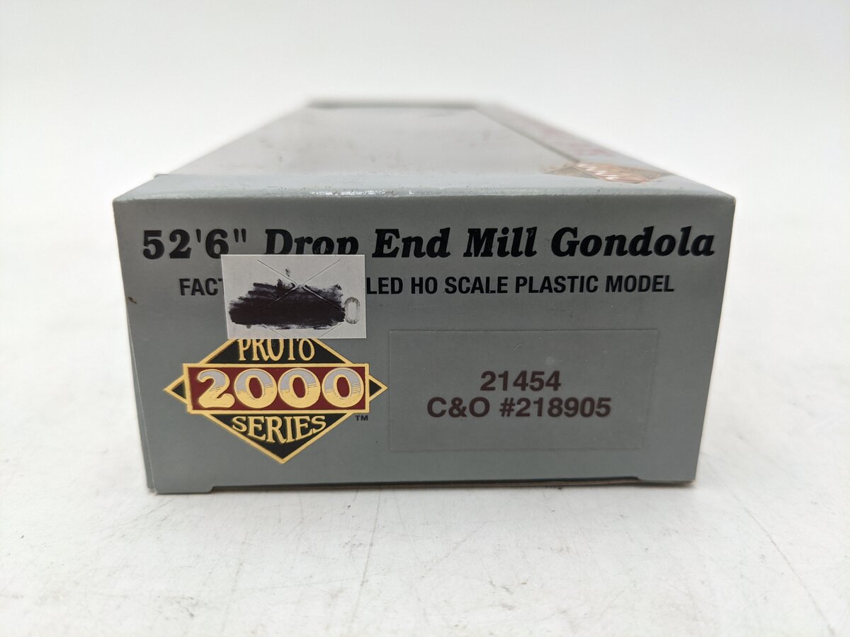 Proto 2000 21454 HO Scale C&O 52' 6" Drop End Mill Gondola Car #218905 EX/Box