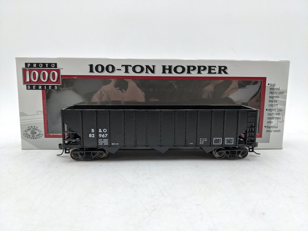 Proto 1000 23934 HO Scale B&O Hopper #82967 EX/Box