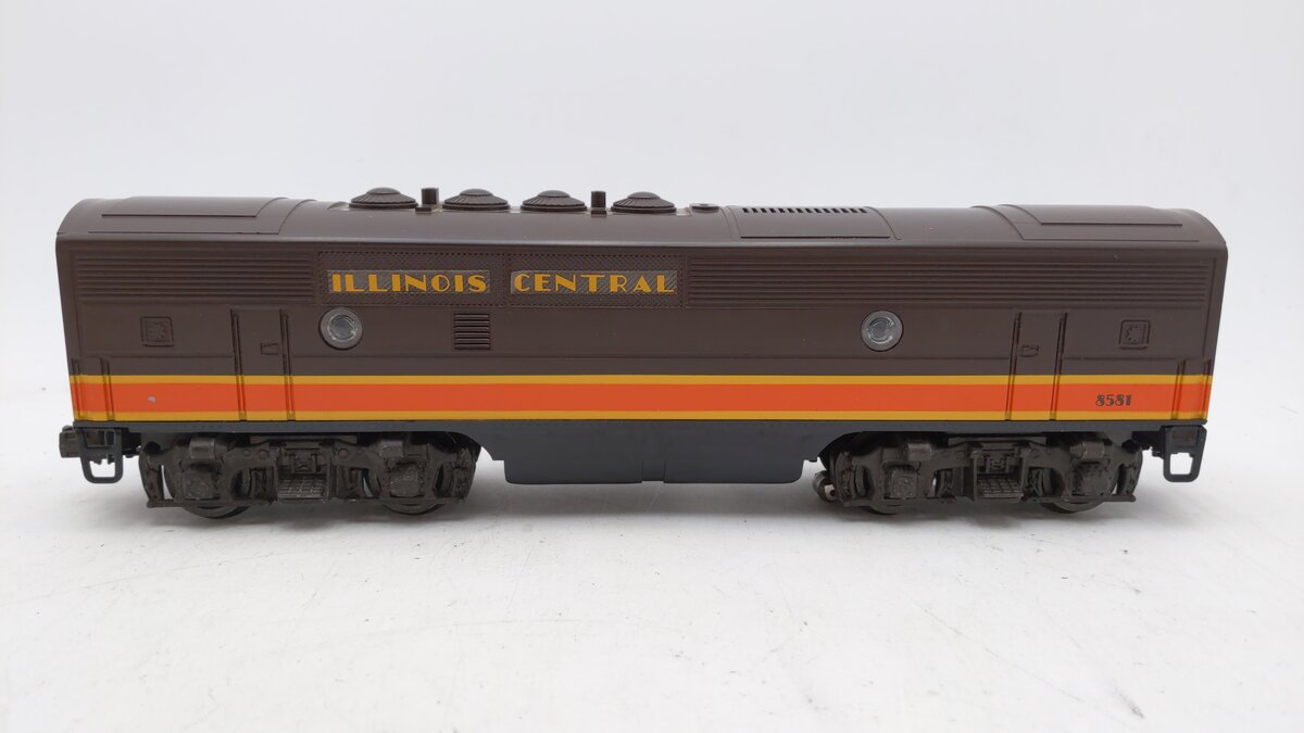Lionel 6-8581 O Gauge Illinois Central F3 Dummy B Unit Diesel Locomotive EX/Box