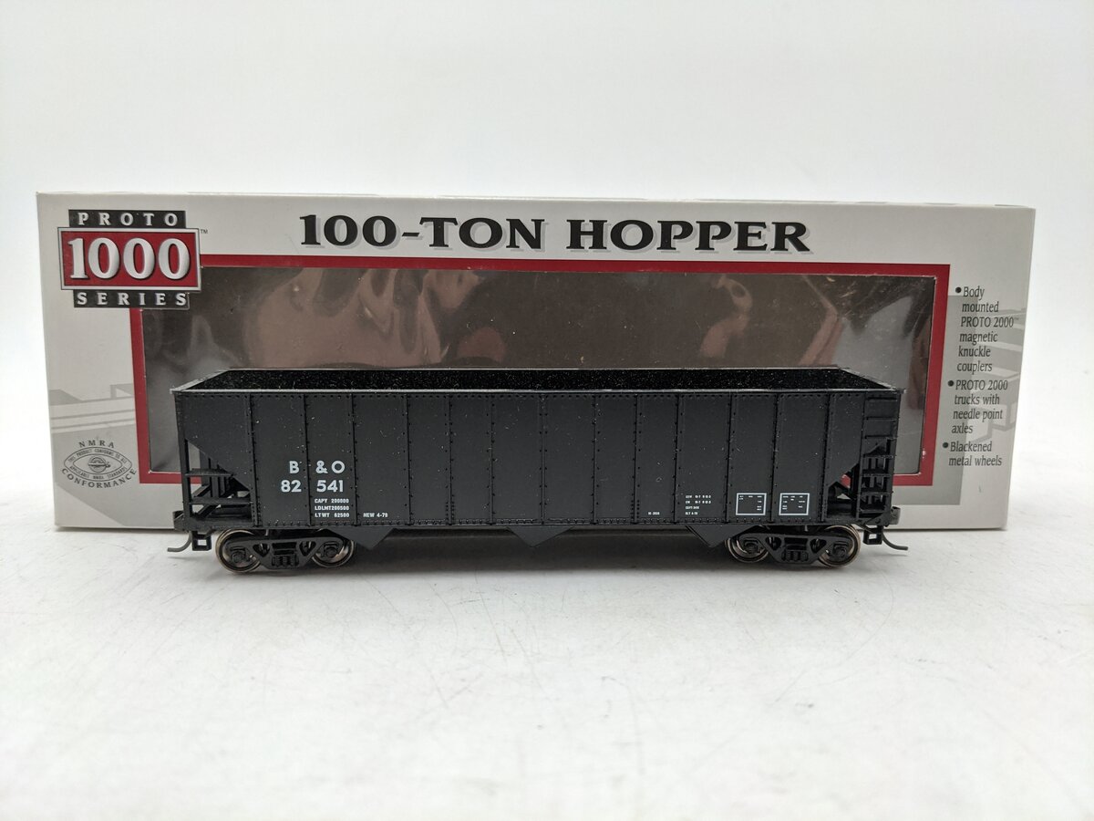 Proto 1000 23933 HO Scale Baltimore & Ohio 100-Ton 3-Bay Hopper EX/Box