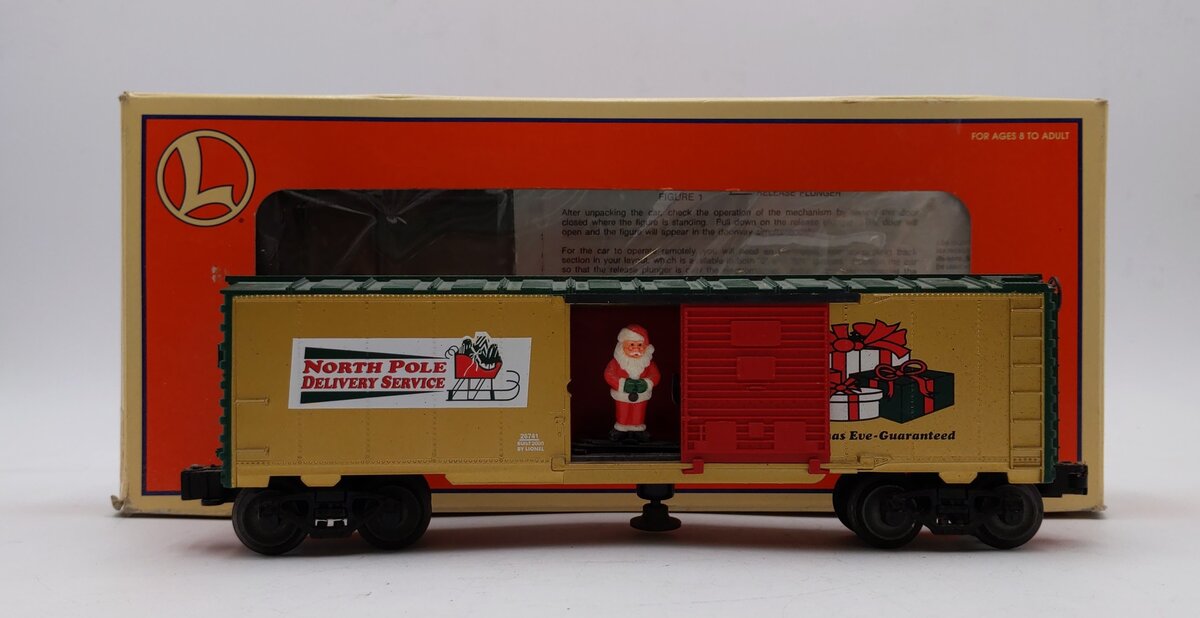 Lionel 6-26741 O Gauge Operating Santa Boxcar LN/Box