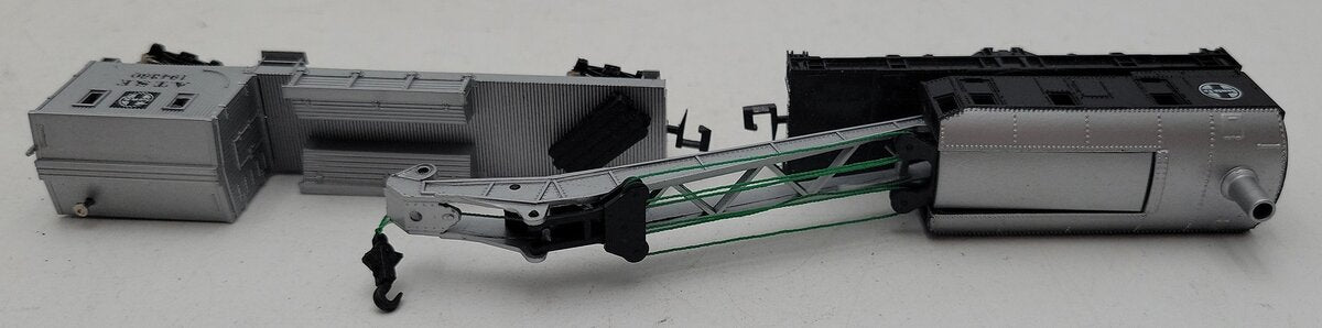 Bachmann 56-1210-02 N Scale Santa Fe 250 Ton Crane & Boom Car LN/Box