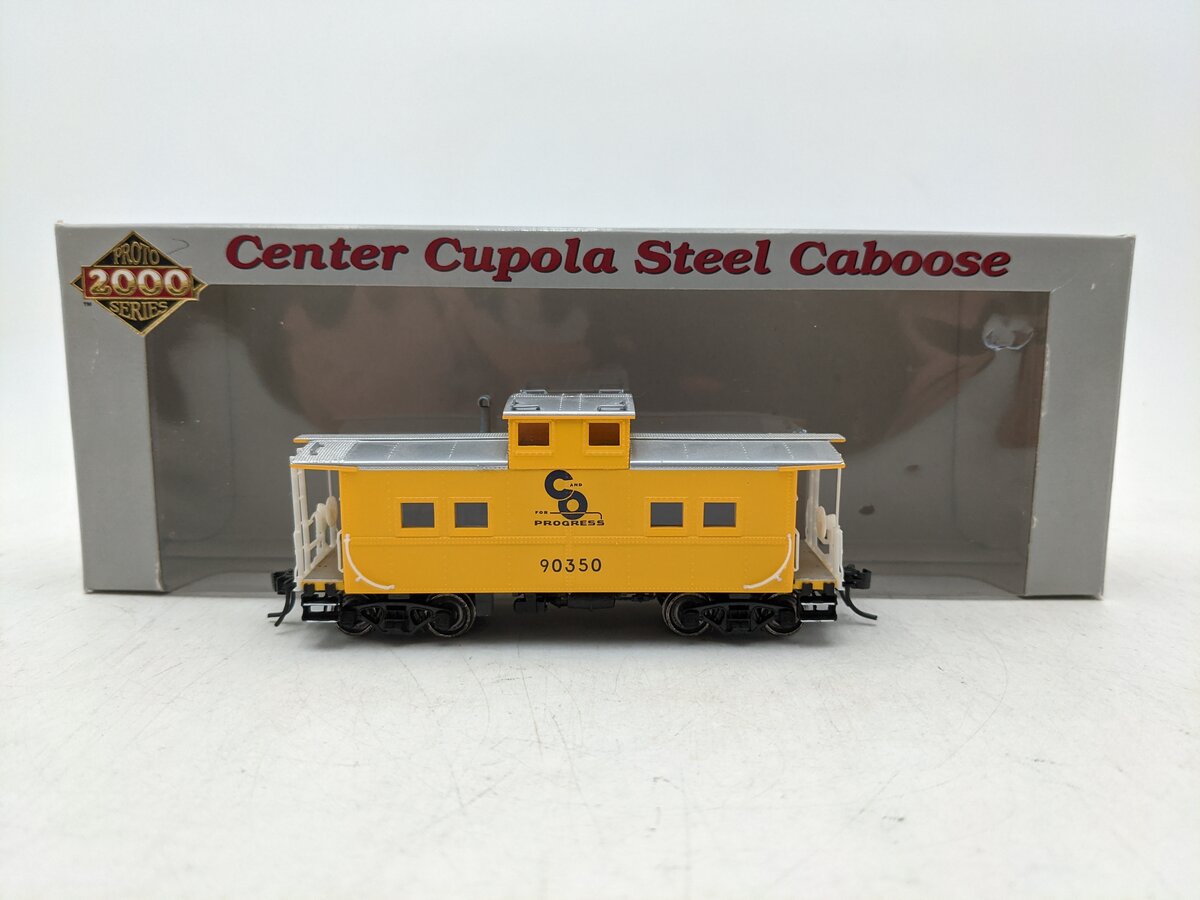 Proto 2000 8542 HO C&O Cupola Steel Caboose #90350 EX/Box