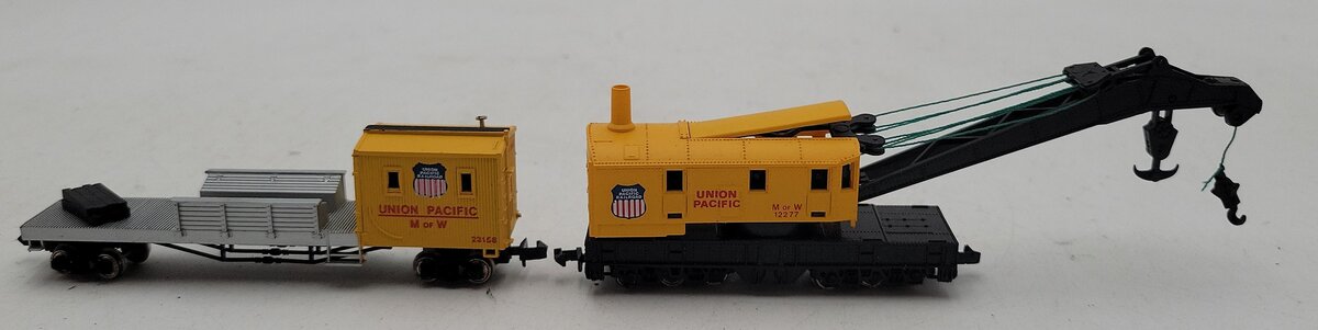Bachmann 56-1210-01 N Scale Union Pacific Crane Car & Boom Tender Set LN/Box