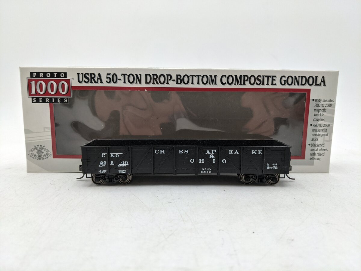 Proto 1000 23951 Chesapeake & Ohio 50 Ton Composite Gondola #29640 EX/Box