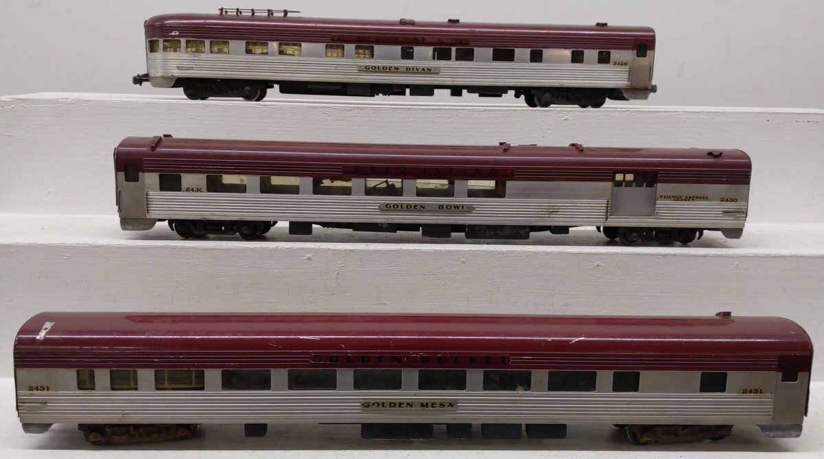 Assorted O Gauge Custom Passenger Cars -2 Rail [3] VG