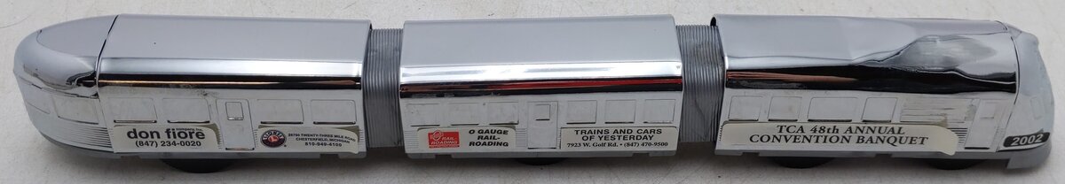 Schylling Lionel Streamliner 3-Car Wind-up Tin Train Set EX/Box