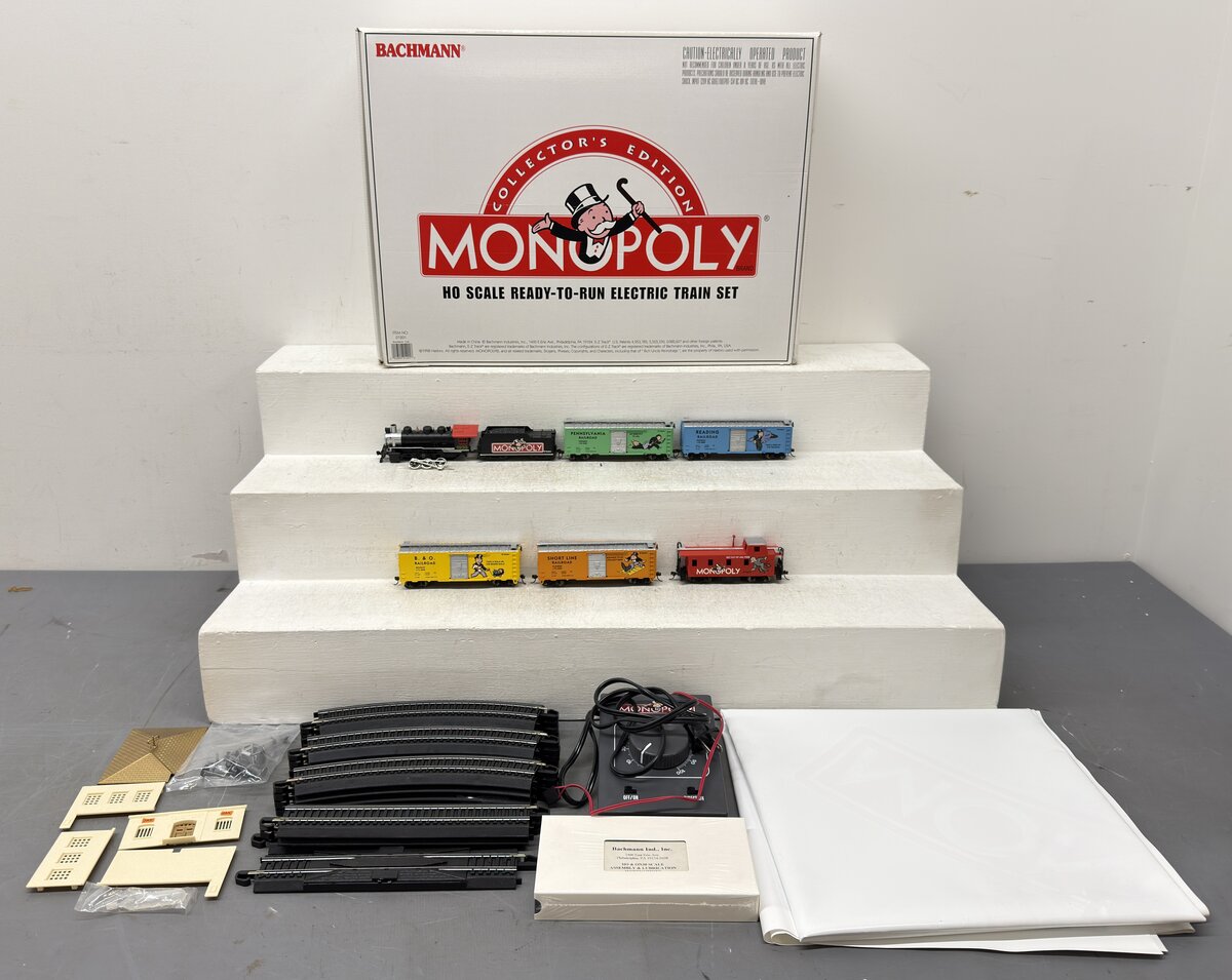 Bachmann 01201 HO Monopoly Collectors Edition HO Gauge Steam Train Set VG/Box
