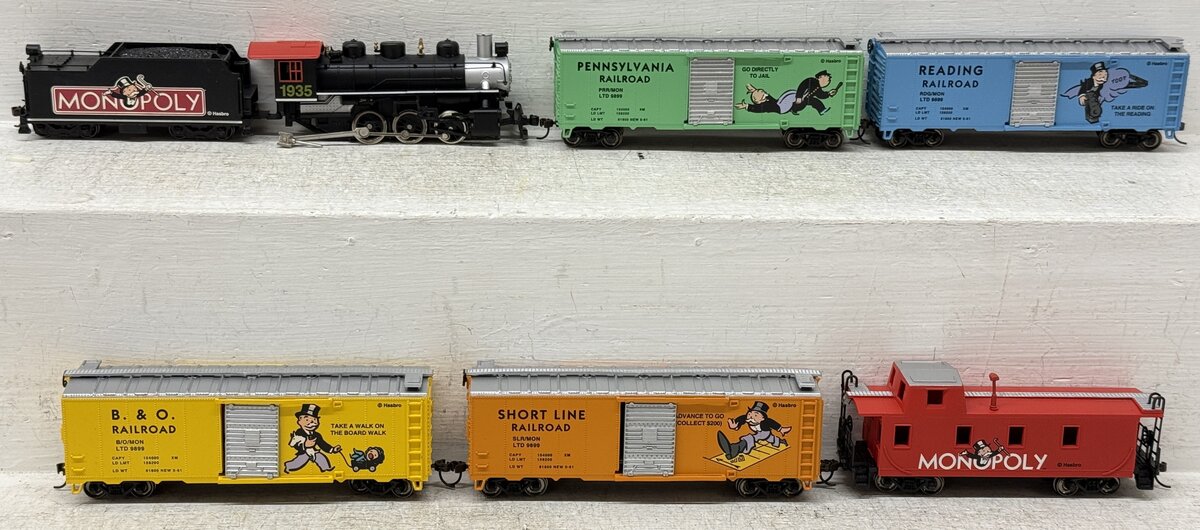 Bachmann 01201 HO Monopoly Collectors Edition HO Gauge Steam Train Set VG/Box
