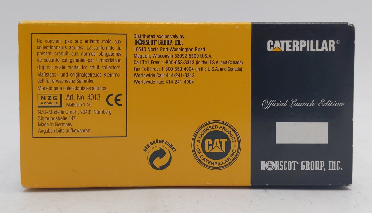 NZG 4013 1:50 Cat CP-563C Vibratory Soil Compactor w/ Enclosed Cab EX/Box