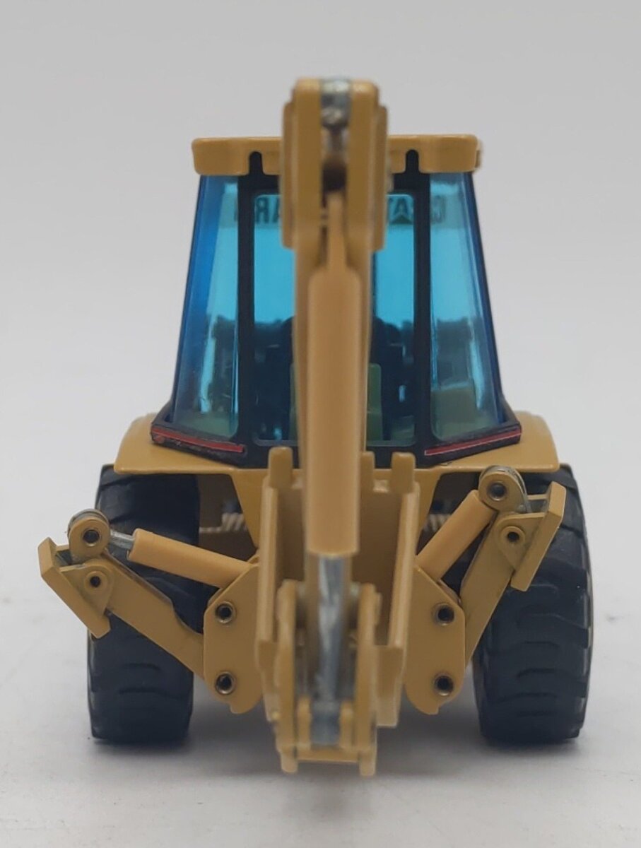 NZG 435/1 1:50 Die-Cast Caterpillar Backhoe Loader w/438C Black Front System EX/Box