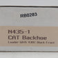 NZG 435/1 1:50 Die-Cast Caterpillar Backhoe Loader w/438C Black Front System EX/Box