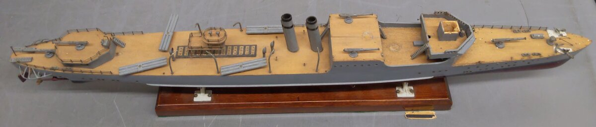 Generic Vintage U.S Navy WWI Wicks Stack Destroyer Ship EX