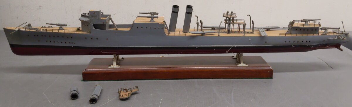 Generic Vintage U.S Navy WWI Wicks Stack Destroyer Ship EX