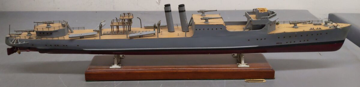 Generic Vintage U.S Navy WWI Wicks Stack Destroyer Ship EX