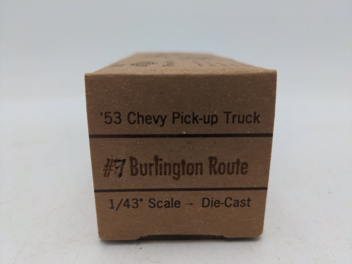 Fallen Flag Replicas 1:43 Scale Burlington Route Chevy Pick Up Truck EX/Box