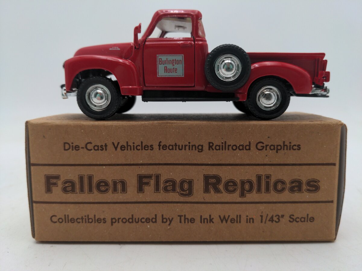 Fallen Flag Replicas 1:43 Scale Burlington Route Chevy Pick Up Truck EX/Box