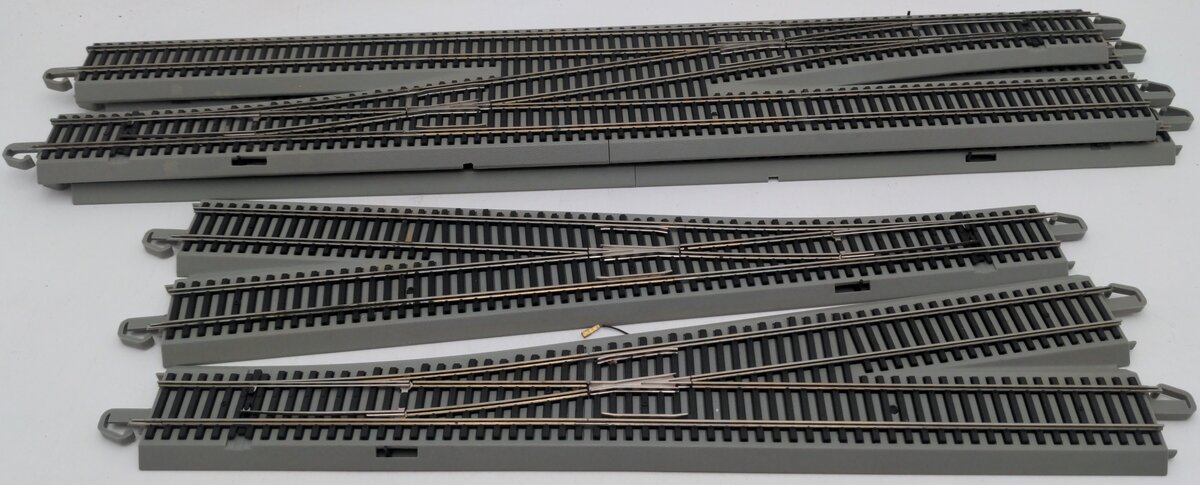 Bachmann H4575-B HO Scale Silver/Nickel Assorted Track Pieces [4] EX