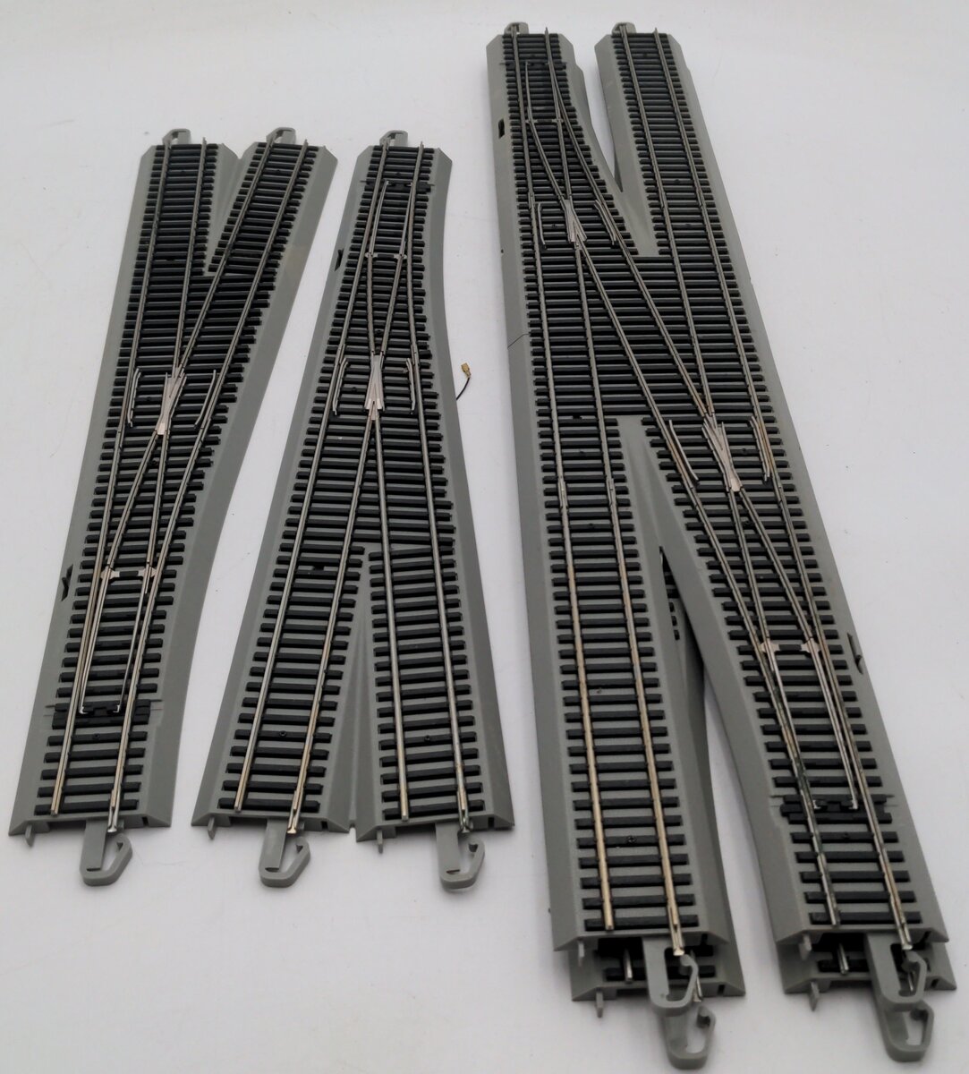 Bachmann H4575-B HO Scale Silver/Nickel Assorted Track Pieces [4] EX