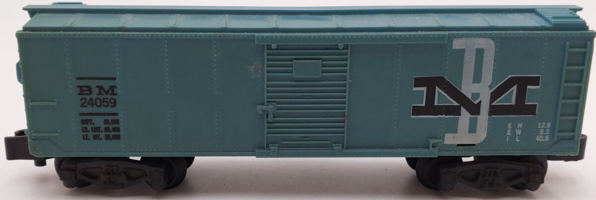 American Flyer 24059 Vintage S Boston and Maine Boxcar VG